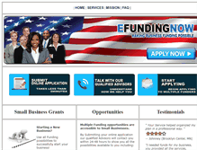 Tablet Screenshot of efundingnow.com